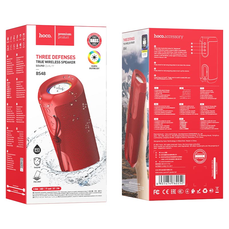 Altoparlante wireless “BS48 Artistic” altoparlante portatile sportivo