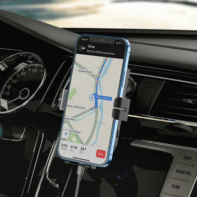 Car Mount with 15W Wireless Charging – Clamp Mount, Adjustable Rotation CA80