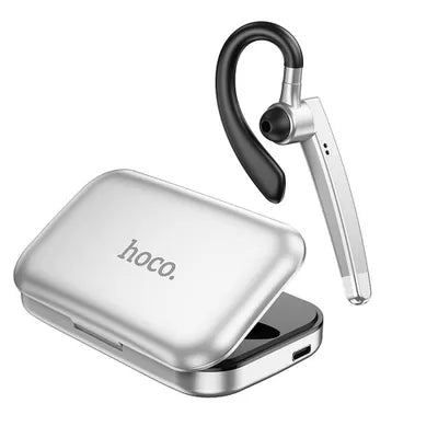 Auricolari Bluetooth HOCO DES48 In-Ear Wireless – Bluetooth 5.4, Fino a 10h, Ricarica USB-C, Custodia Inclusa – Colore Argento