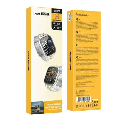 Hoco DYD02 – Smartwatch Bluetooth 2,02" con Funzione Chiamata, App DaFit, Compatibile Android e iOS