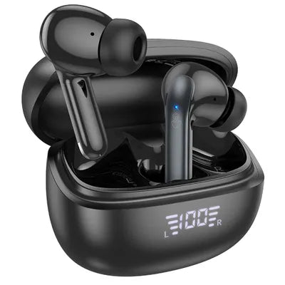 HOCO TWS EQ5 Cuffie Bluetooth 5.3 con ANC e ENC – Auricolari Wireless con Microfono, Autonomia 7h, Custodia Ricarica – Nero