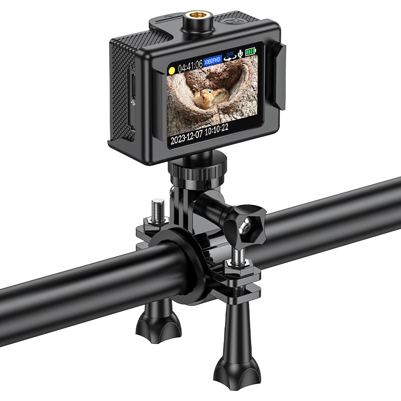 Hoco DV100 Videocamera Sportiva 1080p 30fps con Schermo 2" – Nera + Cuffie con Microfono