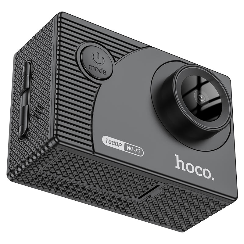 Hoco DV100 Videocamera Sportiva 1080p 30fps con Schermo 2" – Nera + Cuffie con Microfono