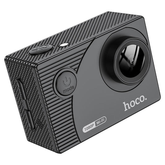 Hoco DV100 Videocamera Sportiva 1080p 30fps con Schermo 2" – Nera + Cuffie con Microfono