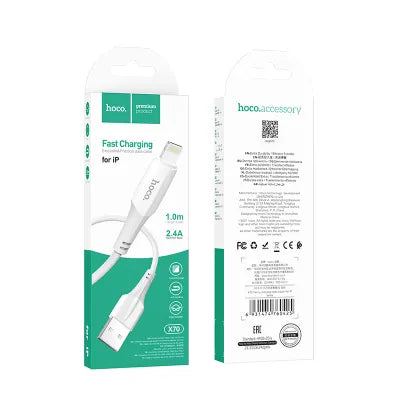 HOCO Cavo USB e iPhone Lightning 8-pin 2.4A Ferry X70 bianco