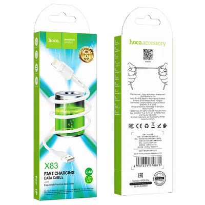 HOCO Cavo USB e iPhone Lightning 8-pin 2.4A Victory X83 1 metro