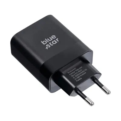 Caricabatterie per telefono Blue Star USB C QC4.0 PD 3A 45W + cavo USB C a USB C TFB-TC-45WPD nero