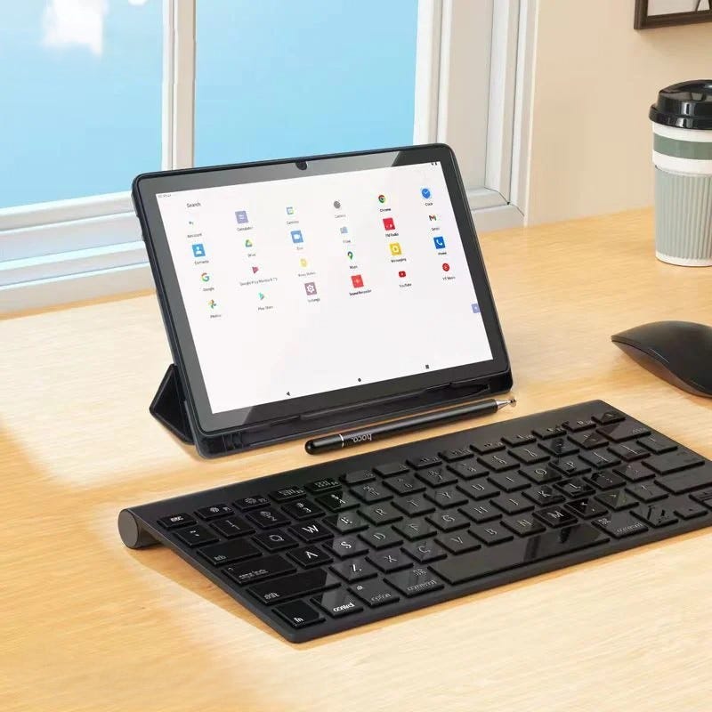 Hoco A12 – Tablet Android 10,1" con Dual SIM LTE, 6GB RAM, 128GB ROM, Custodia e Stylus Inclusi