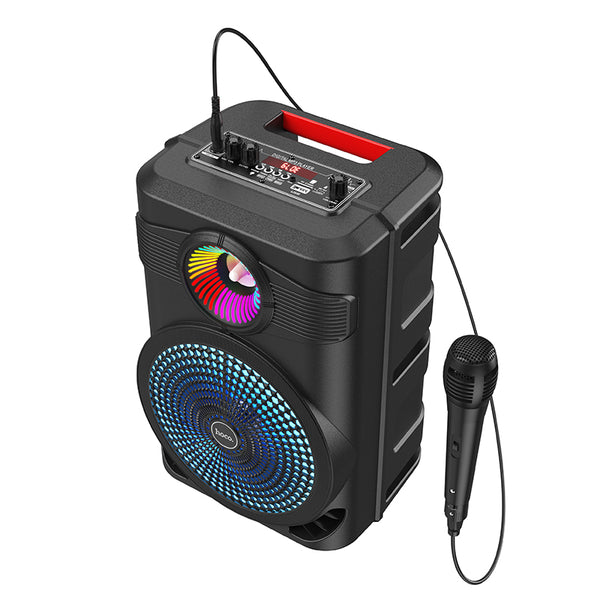 Hoco Speaker BS46 Wireless Karaoke 10W (Supporta TF, USB, AUX) con microfono – Nero