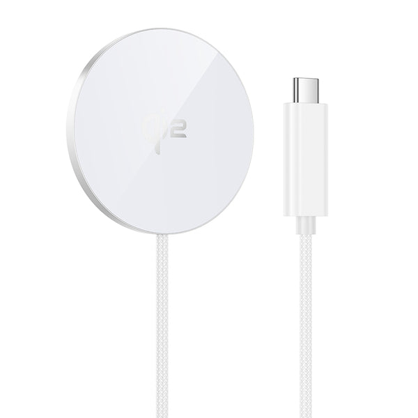 Hoco CW63 – Caricabatterie Wireless Magnetic Qi2 15W Fast Charge – Bianco