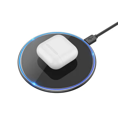 Caricabatterie Wireless Hoco CW6 Pro 15W – Design Premium in Alluminio con Illuminazione LED Laterale | Compatibile Apple & Qi