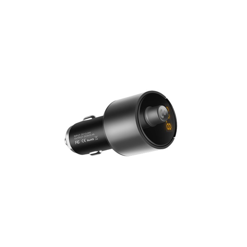 HOCO E19 Smart – Trasmettitore FM Wireless per Auto con Doppia Porta USB 2.4A