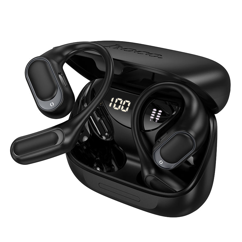 Hoco Cuffie Wireless EA11 con custodia di ricarica (BT v5.4) – Nero
