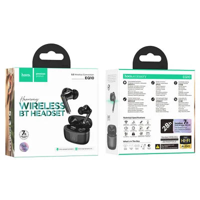 Hoco EQ10 TWS – Cuffie Wireless Bluetooth 5.3 con Custodia di Ricarica