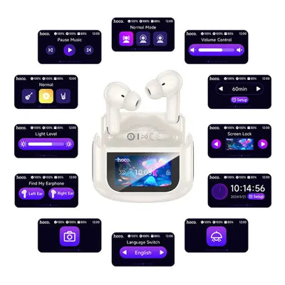 Auricolari wireless touchscreen Hoco TWS ANC ENC EQ21