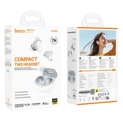 Hoco EW203 TWS – Cuffie Wireless Bluetooth 5.4 con Custodia di Ricarica