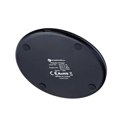 Caricabatterie wireless rapido FORCELL F-ENERGY Qi QC 15W nero