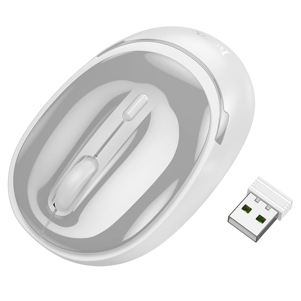 Hoco GM34 – Mouse Wireless Dual Mode - Gray White