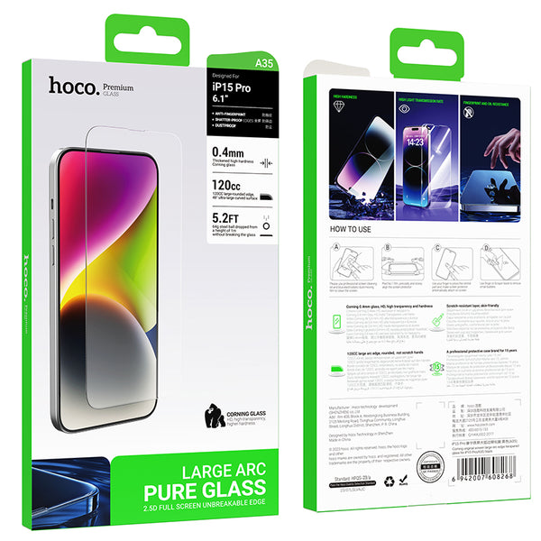 Hoco Vetro temperato Original Screen Large Premium per iPhone