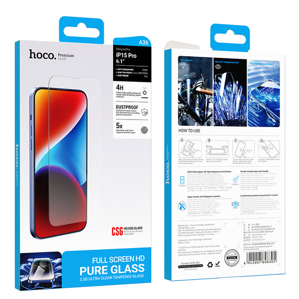 Hoco Vetro temperato 3D Full Screen Premium per iPhone