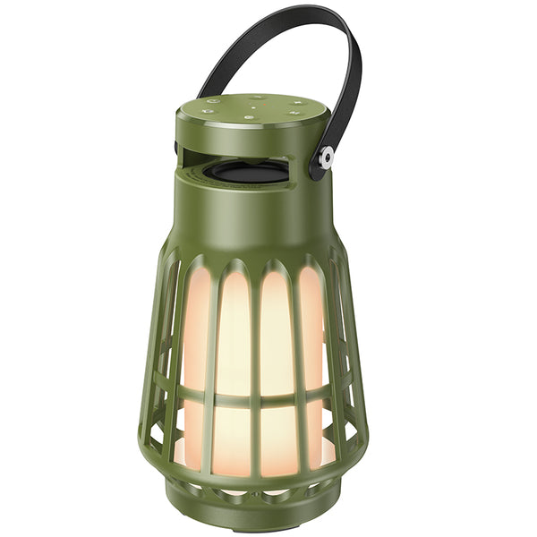 Hoco , Speaker BS61 Wireless con luce da campeggio - Olive Green
