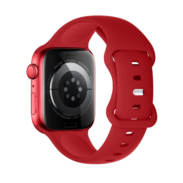 Hoco WA15 – Cinturino in Silicone per Apple Watch 2/3/4/5/6/7/8/SE/SE2 (38/40/41mm) - Big Red