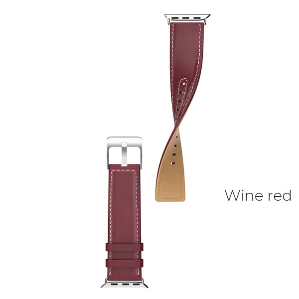 Hoco WB04 – Cinturino in Pelle per Apple Watch Series 1/2/3/4 (44mm) – Rosso