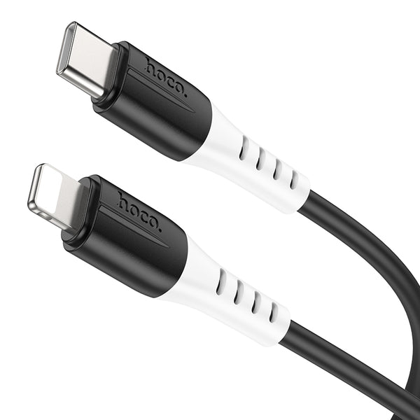 Hoco Cavo Dati X82 in Silicone PD 20W Type-C to Lightning – Nero
