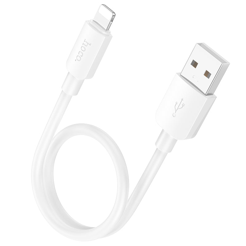 Hoco Cavo Dati X96 PVC 2.4A Lightning (L=0.25M) – Bianco