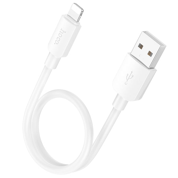 Hoco Cavo Dati X96 PVC 2.4A Lightning (L=0.25M) – Bianco