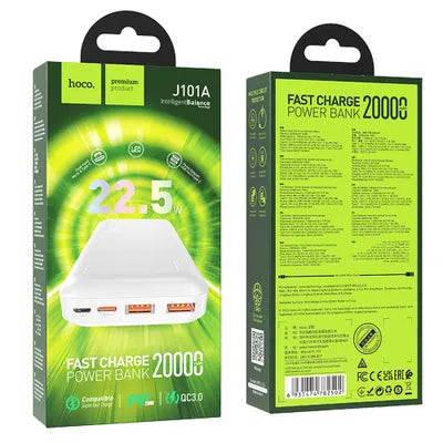 Powerbank Hoco 20000mAh QC PD 3A 22,5W J101A bianco