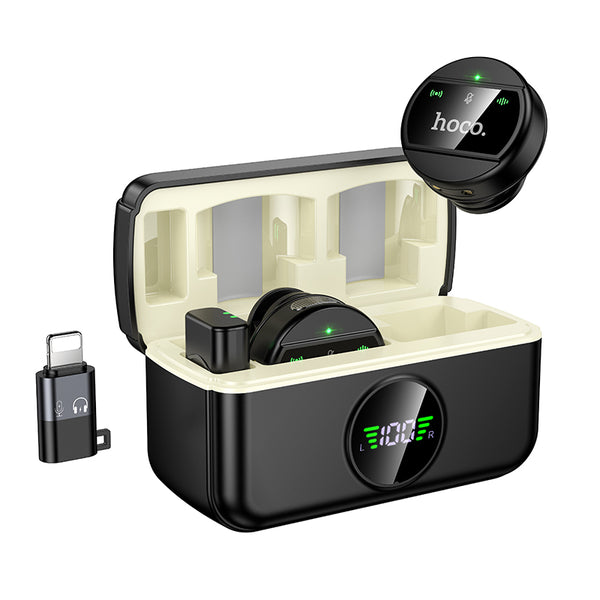 Hoco L22 – Microfono wireless Luminoso con custodia Type-C - Lightning