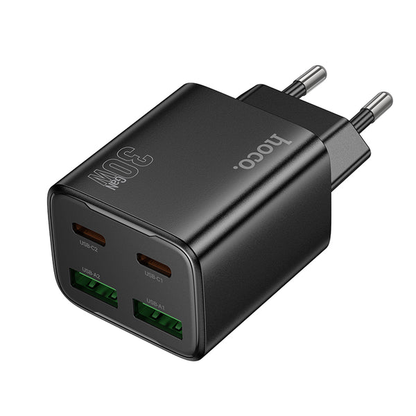 Hoco N56 – Caricabatterie 4XUSB-C 30W – Nero