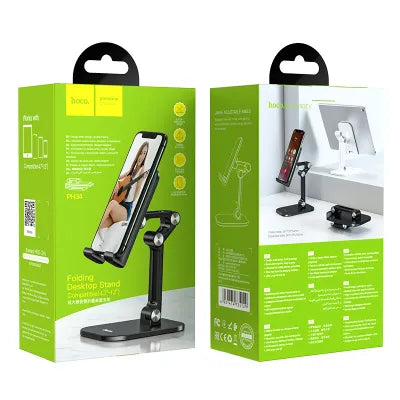 Supporto pieghevole da scrivania per telefono/tablet Hoco (4,7" - 13") PH34 Nero