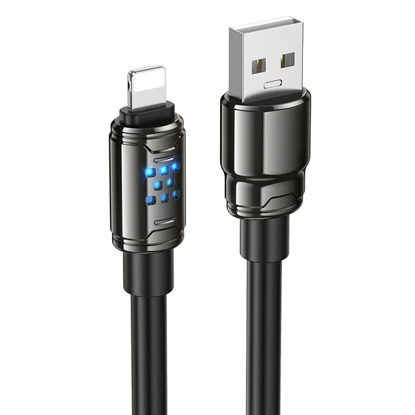 Hoco Cavo Dati U143 in PVC Lightning (L=1.2M) – Nero