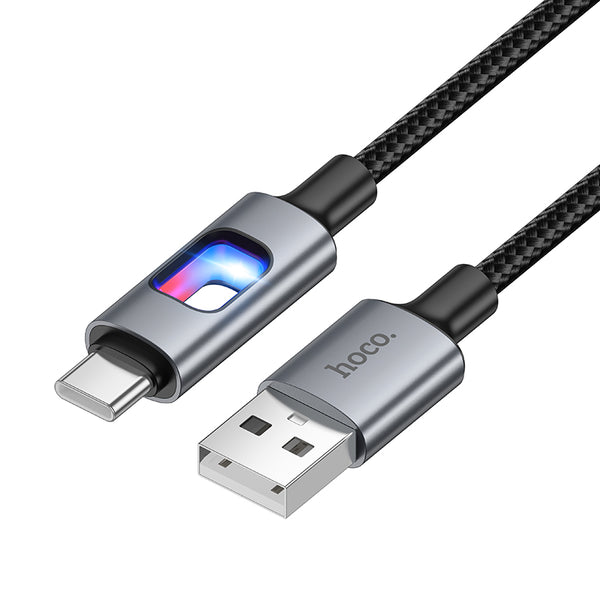 Hoco Cavo Dati U144 Fast Charge in Nylon Type-C (L=1.2M) – Nero