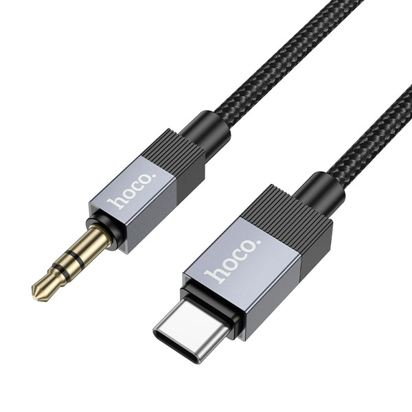 Hoco Cavo Audio AUX UPA32 to Type-C in Nylon – Nero