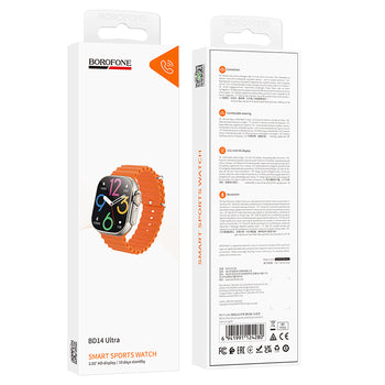 Smartwatch Borofone BD14 Ultra – Display 2,01" HD Bluetooth 5.3 con Chiamate | Monitoraggio Sonno, Notifiche e 22 Lingue