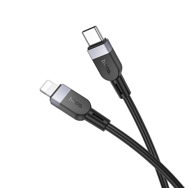 Hoco Cavo Dati X109 in Silicone PD 27W Type-C to Lightning (L=3M) – Nero