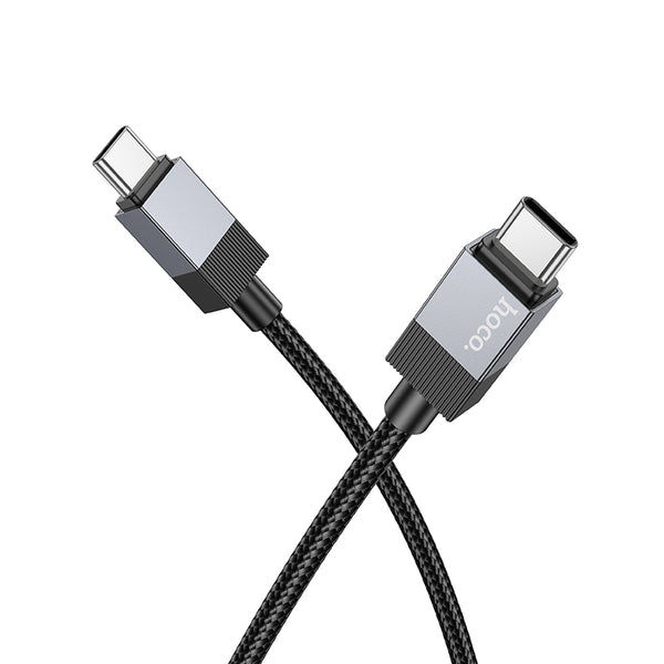Hoco Cavo Dati X110 in Nylon 60W Type-C to Type-C – Nero