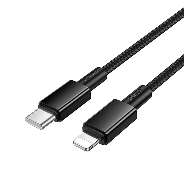 Hoco Cavo Dati X119 in Nylon PD 20W Type-C to Lightning – Nero