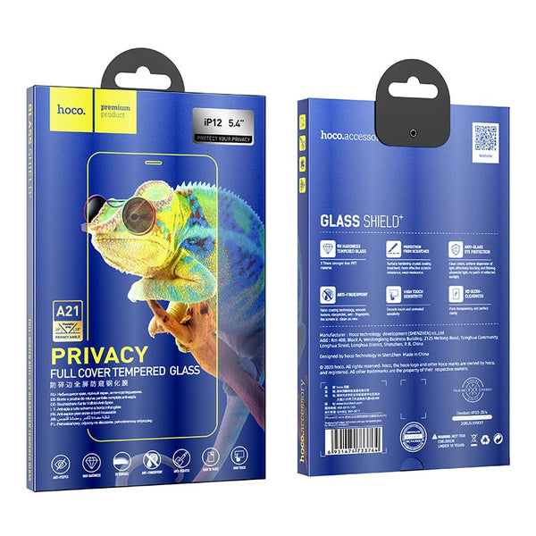 Hoco Vetro temperato A21 Anti-Spy 0.33mm Full Screen per iPhone