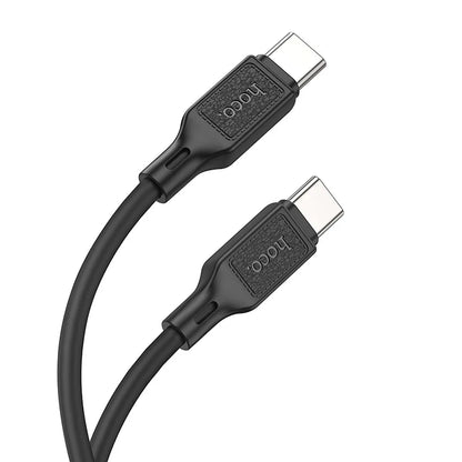 كابل HOCO Type C إلى Type C 3A 60W X90 بطول 1 متر أسود