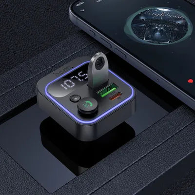 Trasmettitore Bluetooth per auto Hoco QC3.0 PD 20W E85 nero