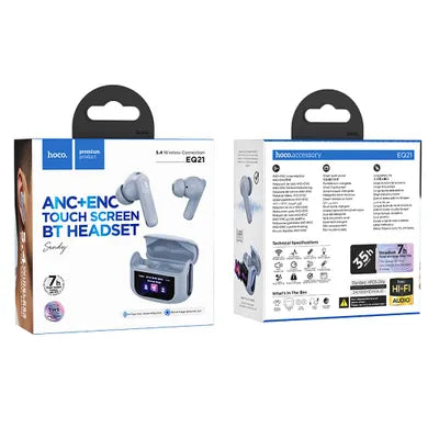 Auricolari wireless touchscreen Hoco TWS ANC ENC EQ21