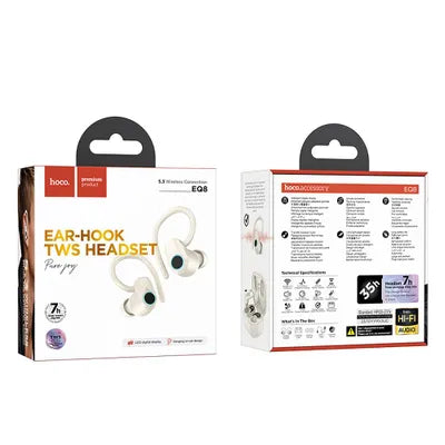 Cuffie Wireless Bluetooth HOCO TWS EQ8 Bianche