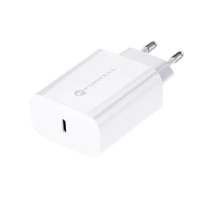 Caricabatterie per telefono Forcell F-Energy USB C QC4.0 PD 3A 25W TFK-TC-25WPD bianco