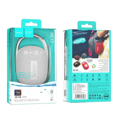 Hoco HC17 – Altoparlante Bluetooth Portatile con Moschettone, FM, USB, TF e AUX