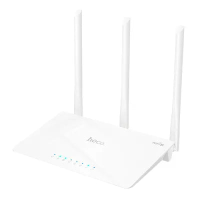 Router Wi-Fi Hoco HI30 – Wireless 300 Mbps, Antenne 5 dBi, 4 Porte RJ45, Chip MT7628KN, WiFi4 (802.11b/g/n)