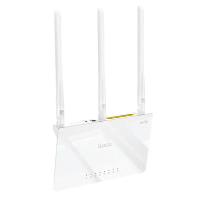 Router Wi-Fi Hoco HI30 – Wireless 300 Mbps, Antenne 5 dBi, 4 Porte RJ45, Chip MT7628KN, WiFi4 (802.11b/g/n)